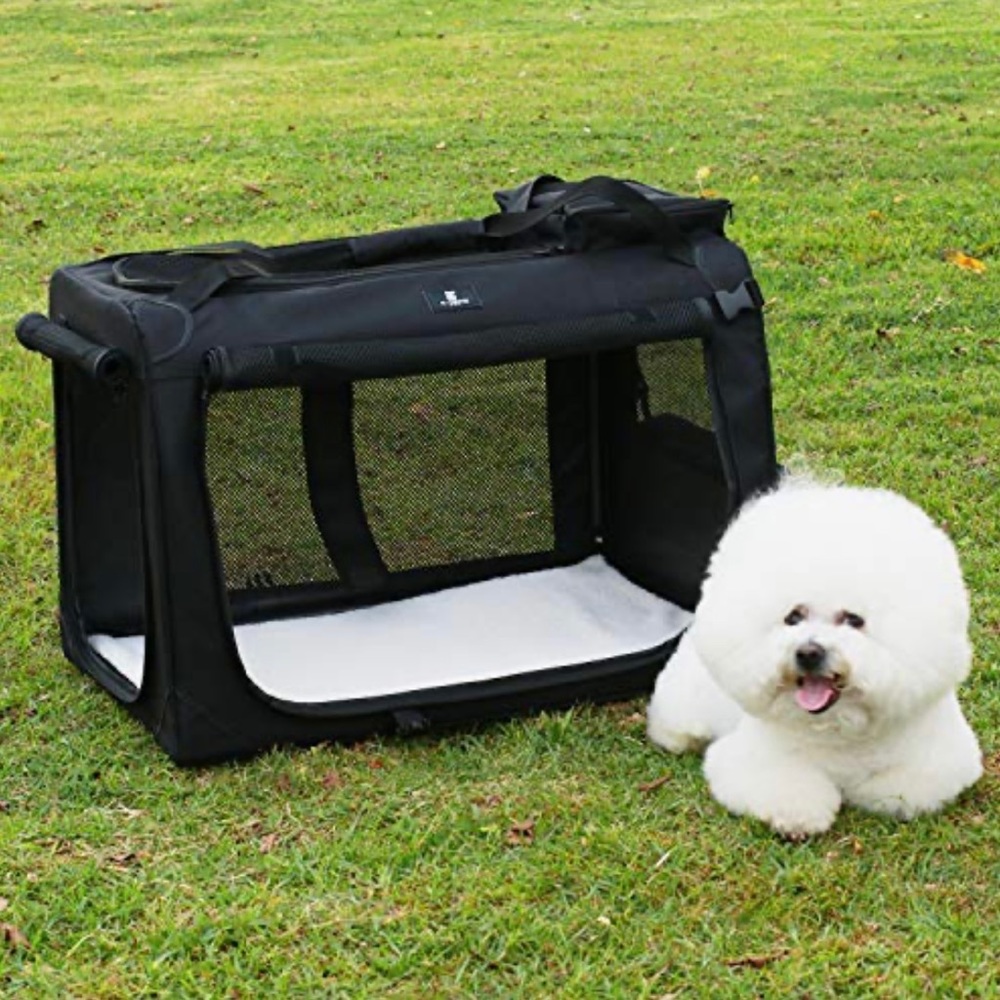 NEW 3Door 24” Indoor/Outdoor Folding Soft Pet Crate